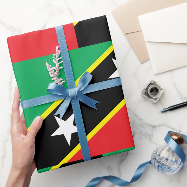 St Kitts And Nevis Flag Wrapping Paper (Creator Uploaded)