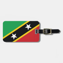 St Kitts and Nevis National Flag Luggage Tag