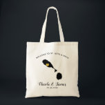 St. Kitts and Nevis Wedding Welcome Bag Tote Black<br><div class="desc">Wedding weekend welcome gift bag for out of town guests to your wedding,  featuring image of St. Kitts and Nevis,  with gold heart.  Fill tote with your favourite goodies.</div>