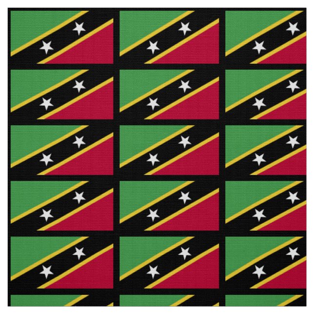 St. Kitts flag Fabric (Swatch)
