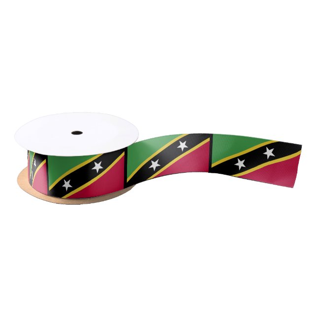 St. Kitts flag Satin Ribbon (Spool)