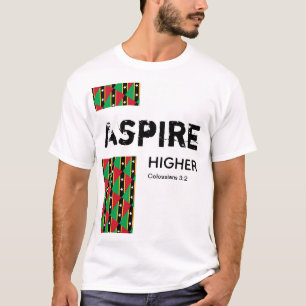 St Kitts Nevis ASPIRE HIGHER Christian Scripture T-Shirt