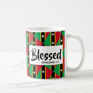 ST KITTS NEVIS  Blessed Ephesians Bible Scripture Coffee Mug