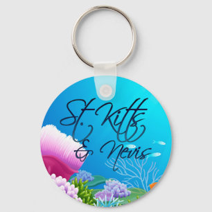 St. Kitts & Nevis reef Key Ring
