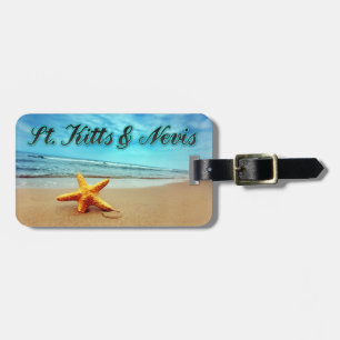 St. Kitts & Nevis starfish Luggage Tag
