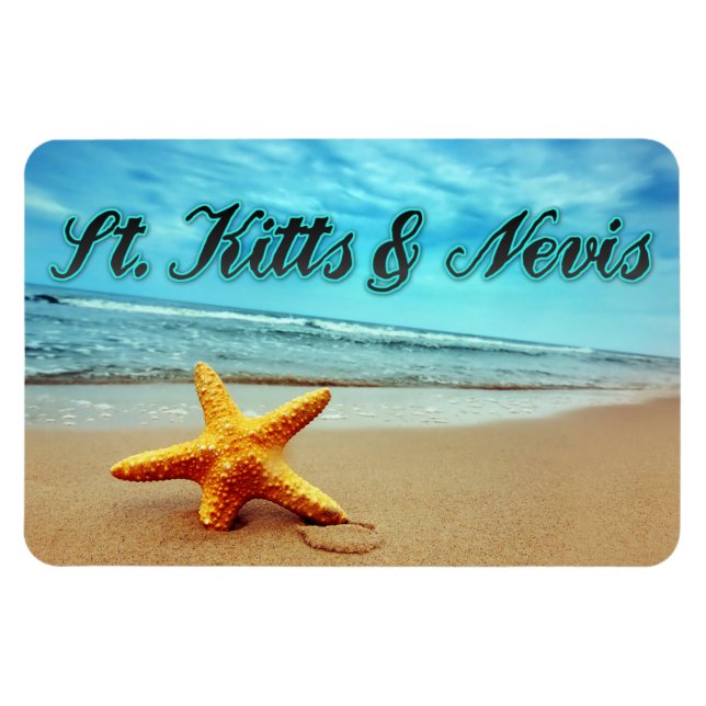 St. Kitts & Nevis starfish Magnet (Horizontal)