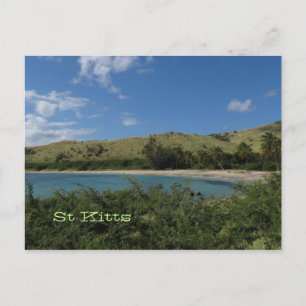 St. Kitts Tropical Beach Photo Postcard