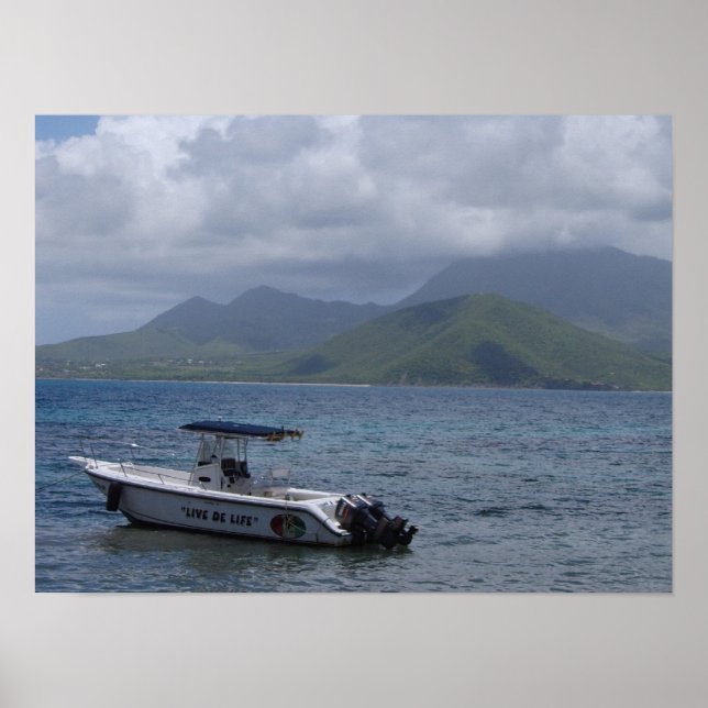St Kitts, Turtle Beach Poster (Front)