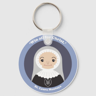 St. Laura Montoya Key Ring