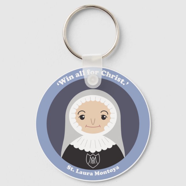St. Laura Montoya Key Ring (Front)