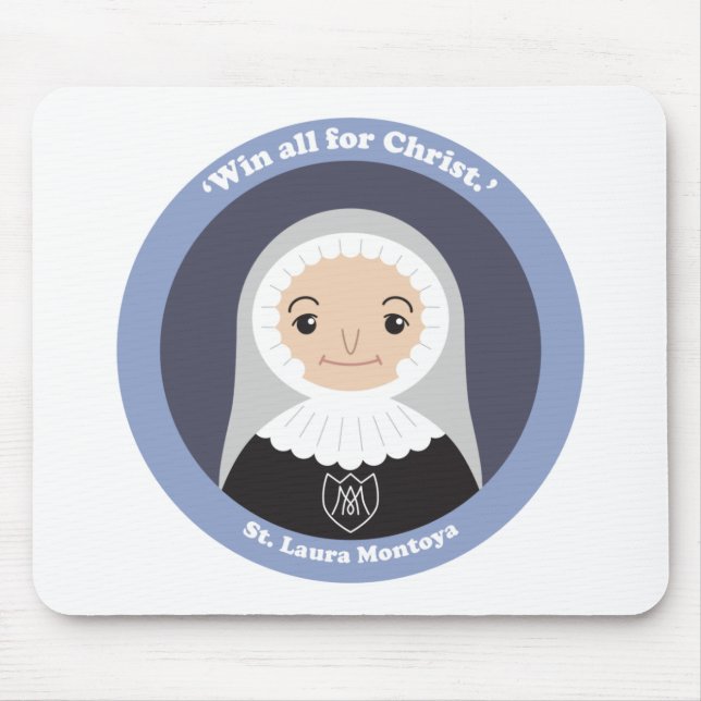 St. Laura Montoya Mouse Mat (Front)