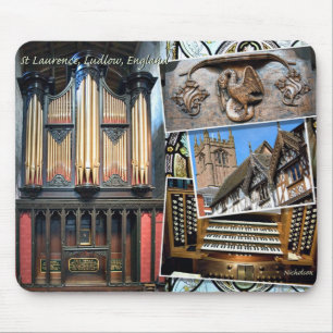 St Laurence organ, Ludlow, England Mouse Mat