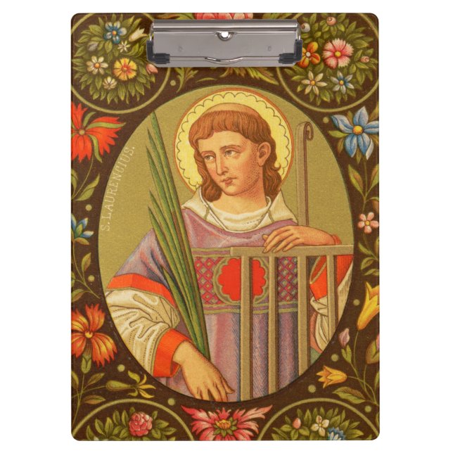 St. Lawrence of Rome (PM 04) Customisable Clipboard (Front)