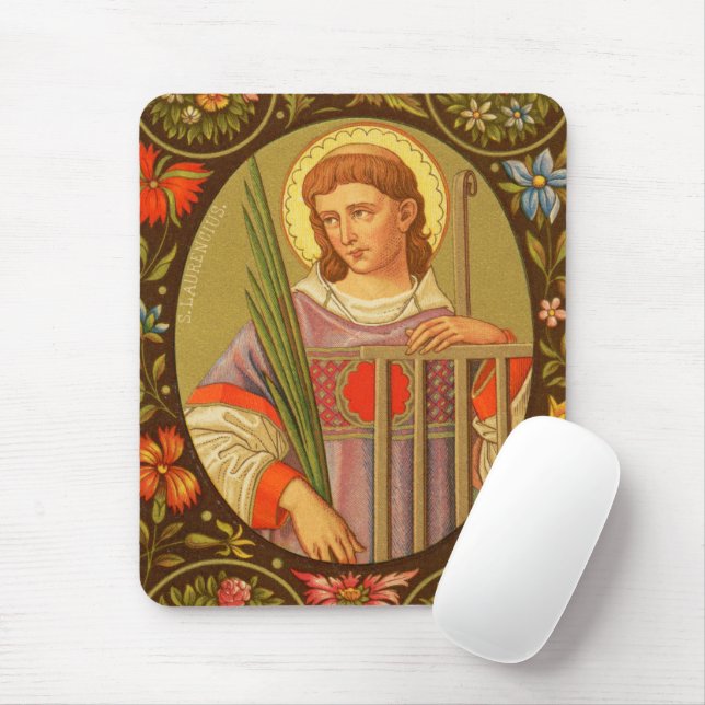 St. Lawrence of Rome (PM 04) Mouse Mat (With Mouse)