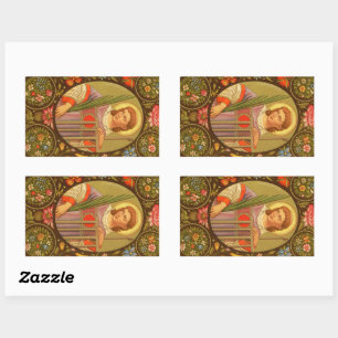 St. Lawrence of Rome (PM 04) Rectangular Sticker