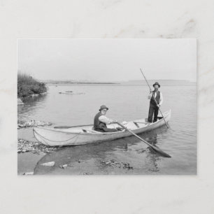 St. Lawrence River Boatmen, 1890 Postcard