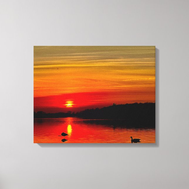 St. Lawrence River Sunset Canvas Print (Front)