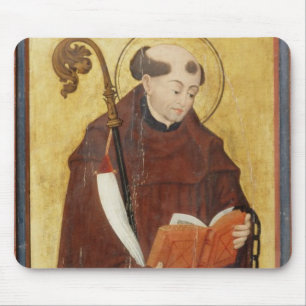 St. Leonard (oil on gold ground panel) (pair of 12 Mouse Mat