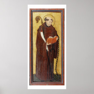 St. Leonard (oil on gold ground panel) (pair of 12 Poster
