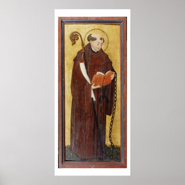 St. Leonard (oil on gold ground panel) (pair of 12 Poster (Front)