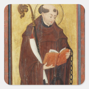 St. Leonard (oil on gold ground panel) (pair of 12 Square Sticker