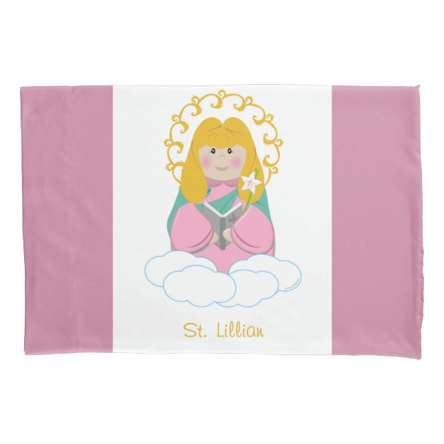 St. Lillian Pillowcase (Front)