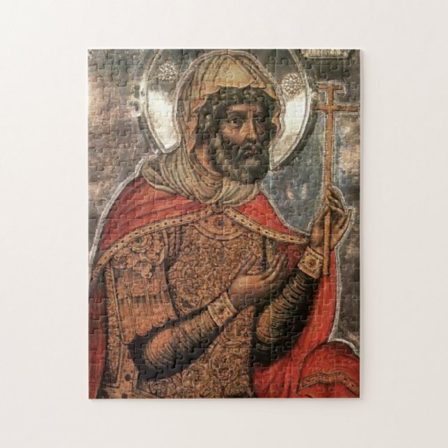 St. Longinus the Centurion Orthodox Christian Icon Jigsaw Puzzle (Vertical)