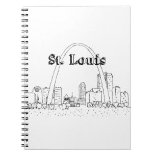 St. Louis Arc Vacation Drawing Vacation Art Travel Notebook
