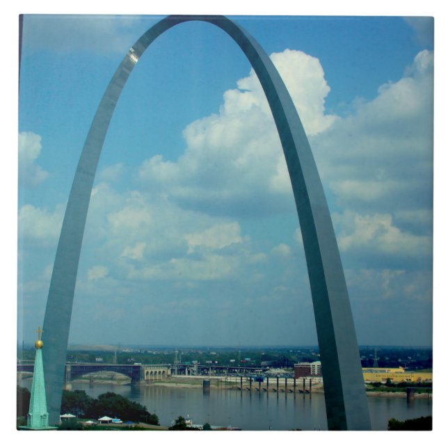 St. Louis Arch Ceramic Tile (Front)