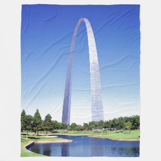 St. LOUIS ARCH Fleece Blanket (Front)