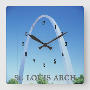 St. LOUIS ARCH Square Wall Clock