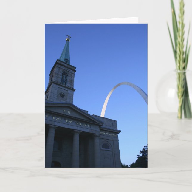 St. Louis Arch w/ Church Card (Front)