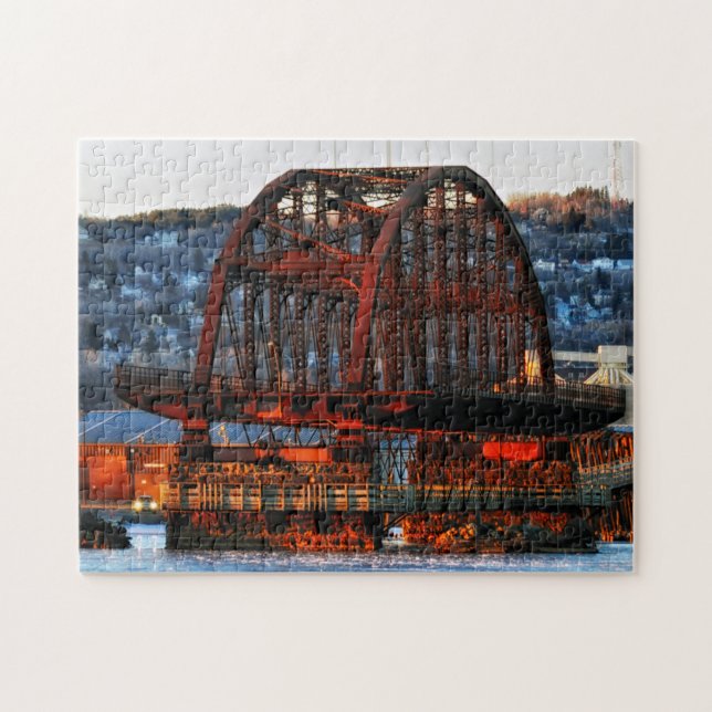 St. Louis Bay Bridge Duluth Minnesota Jigsaw Puzzle (Horizontal)