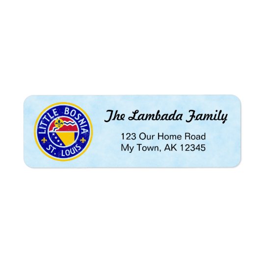 St Louis Bosnian American Address Labels