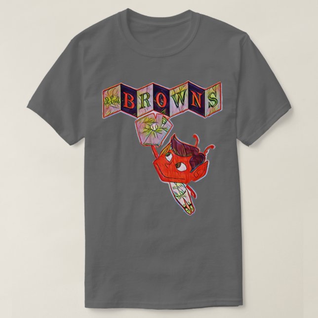 St Louis Browns Baseball T-Shirt (Design Front)