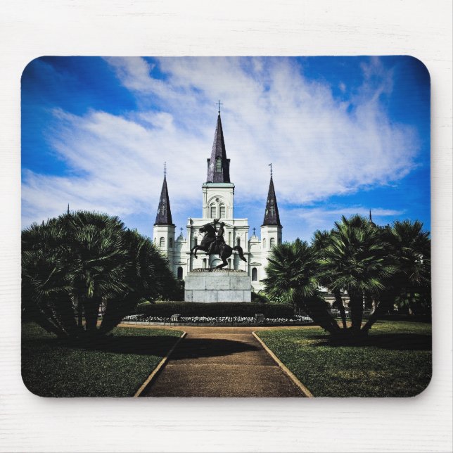 St Louis' Cathedral Mouse Mat (Front)