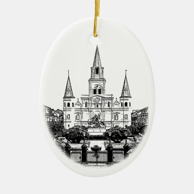 St. Louis Cathedral New Orleans Ornament (Front)