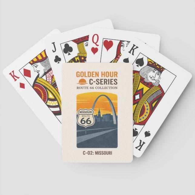 St. Louis Centennial Gateway Sunset Deck Playing Cards (Back)