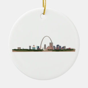 St. Louis Ceramic Tree Decoration