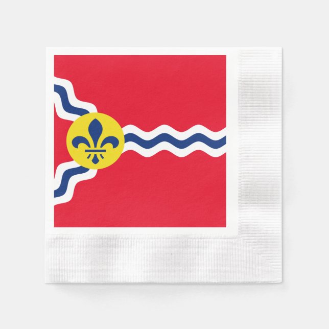 St. Louis city flag Napkin (Front)