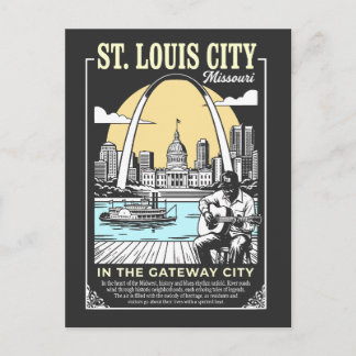 St. Louis City Missouri in the Gateway City Postcard