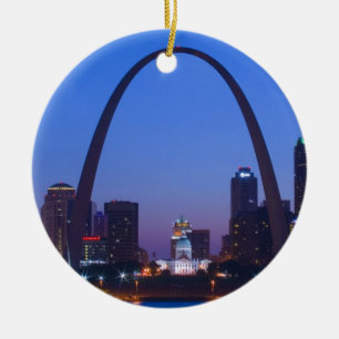 St. Louis City Scape Ceramic Tree Decoration