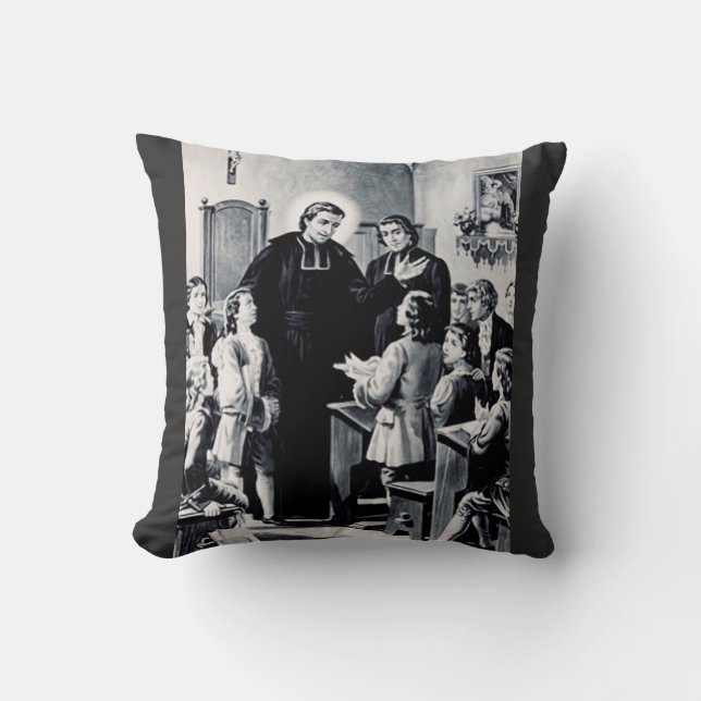 St. Louis de Montfort - True Devotion to Mary Art Cushion (Front)