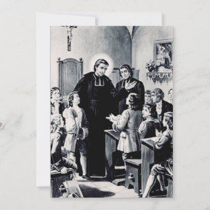 St. Louis de Montfort - True Devotion to Mary Art Holiday Card