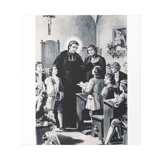 St. Louis de Montfort - True Devotion to Mary Art Notepad (Front)