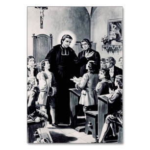 St. Louis de Montfort - True Devotion to Mary Art Table Number