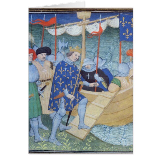 St. Louis embarking for the Crusades (Front)