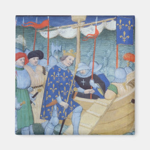 St. Louis embarking for the Crusades Magnet