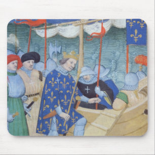 St. Louis embarking for the Crusades Mouse Mat