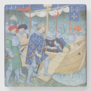 St. Louis embarking for the Crusades Stone Coaster